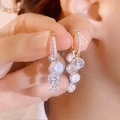 Crystal tassel earrings