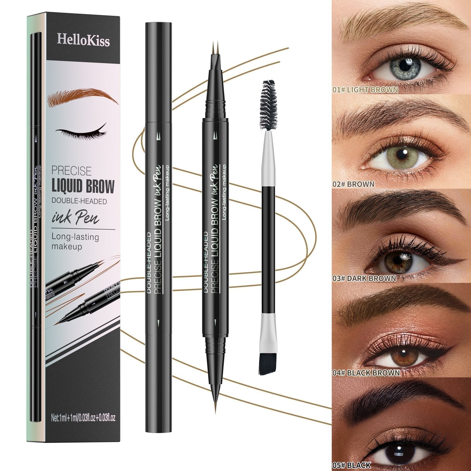 🔥HOT SALE 50% OFF🏆#1 Bestselling🏆2-in-1 Waterproof Eyebrow Pen (🔥Buy 2 Free Shipping)