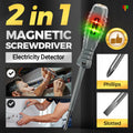 💥Hot Sale-50%OFF💥2-in-1  High Torque Strong Magnetic Screwdriver Electricity Detector