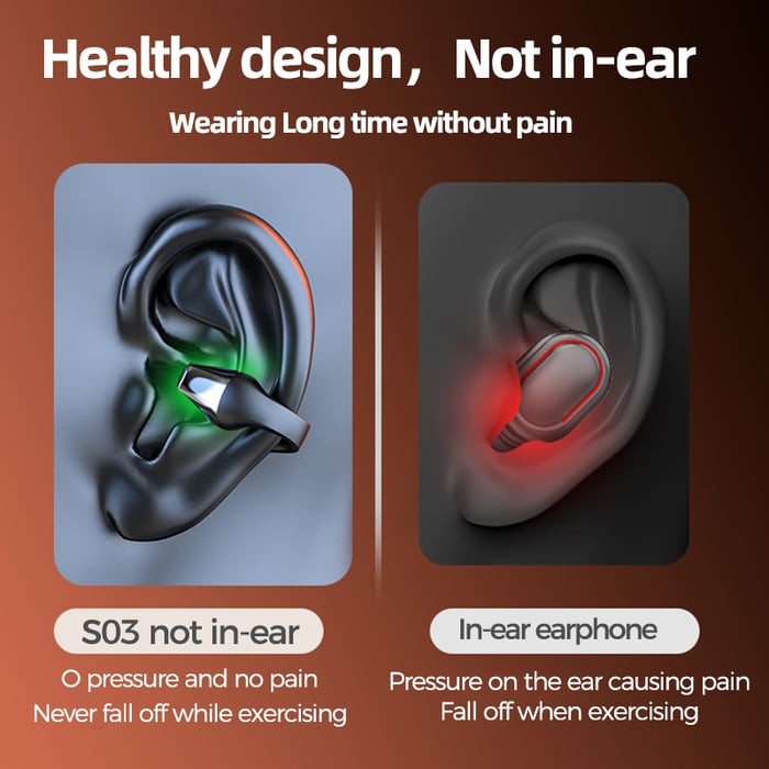 ?New Year Promotion 50% OFF?Wireless Ear Clip Bone Conduction Headphones