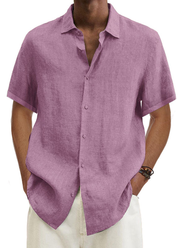 Short-sleeved linen shirts summer 2022