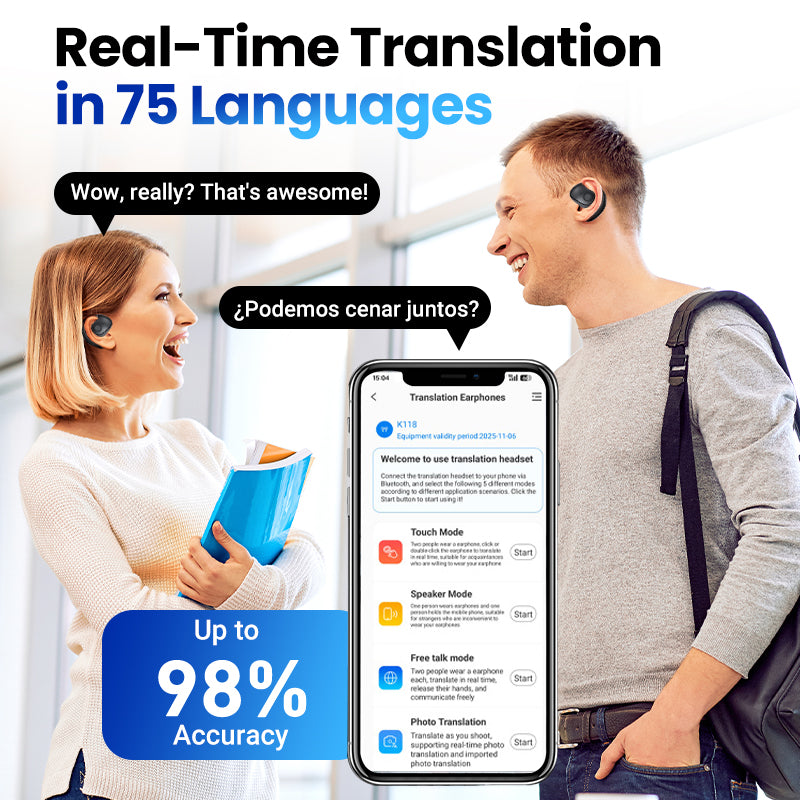 🎉HOT SALE 50% OFF🎉🎧Smart Bluetooth Translation Earbuds