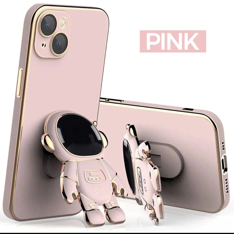 Electroplating Astronaut iPhone Case & Stand