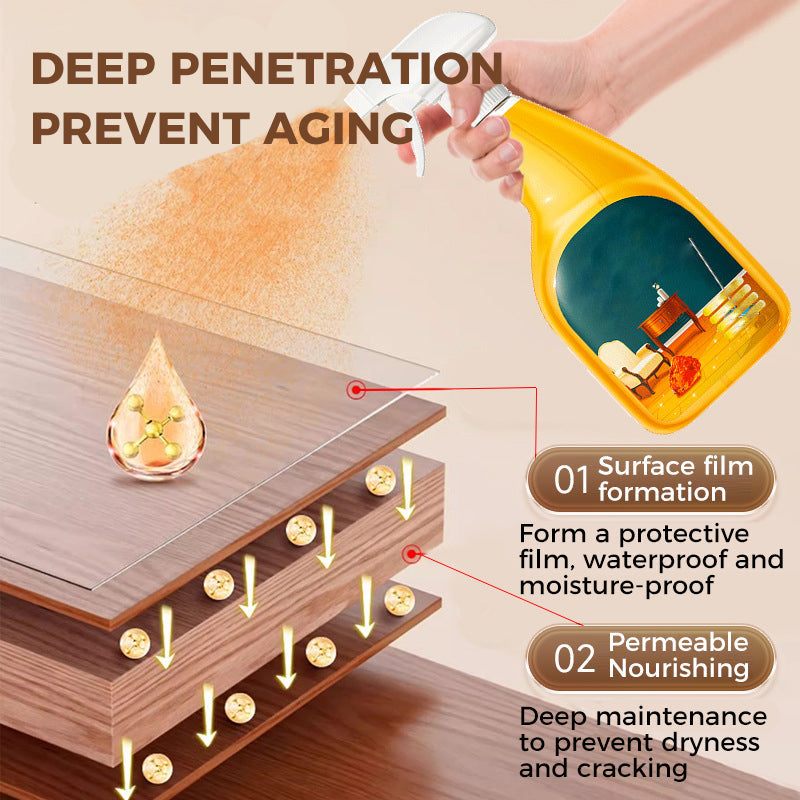 ✨✨ Wood clean & shine spray – quick-drying, antibacterial, waterproof