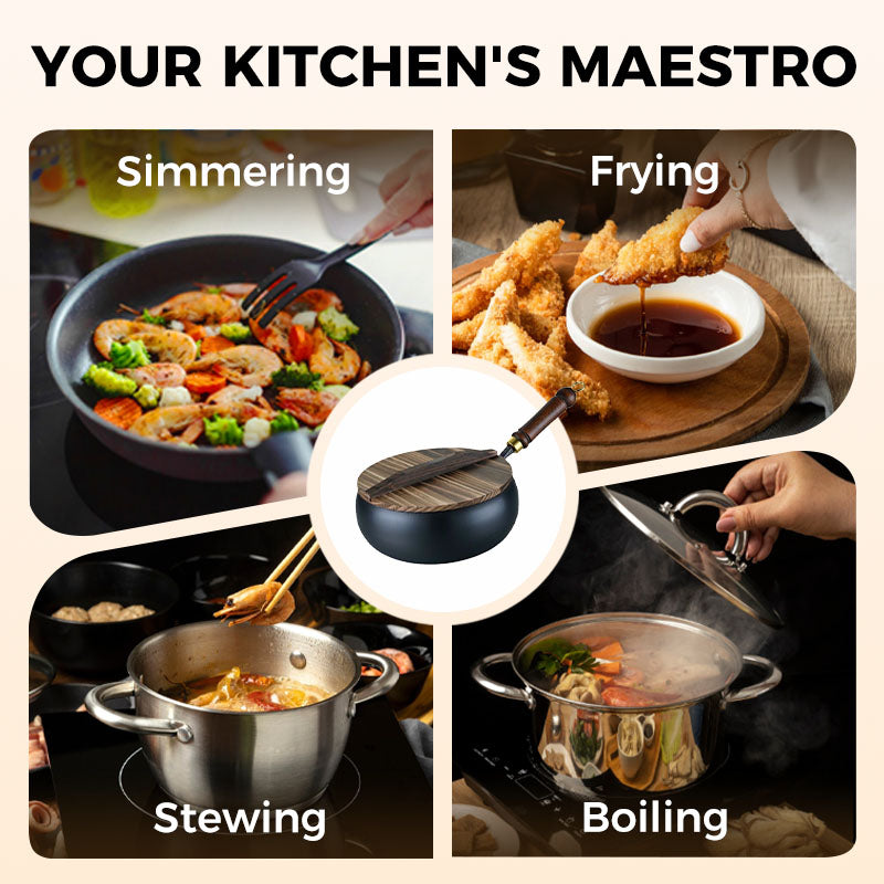 ⏳⏰Uncoated Thick Iron Pot⏲️🥖