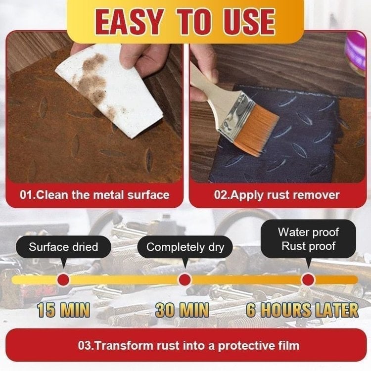 Last Day 49%OFF✨Water-based Metal Rust Remover