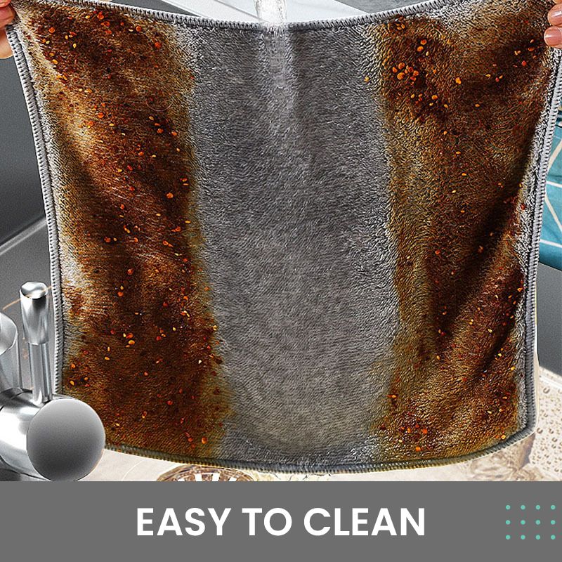 🌿Upgrade Cleaning Cloth - Bamboo Charcoal + Microfiber Hybrid 🏆 🧪 Lab-Tested Absorption | 🧤 Lint-Free | 🎁 Includes Storage Pouch