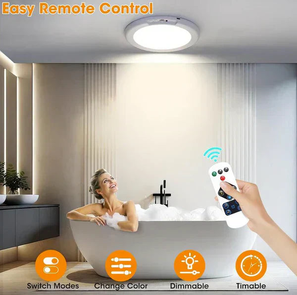 💥Big Sale-50% Off💡Rechargeable Motion Sensor Ceiling Light with Remote - Magnetic Wireless Ceiling Light Battery Powered🛋️