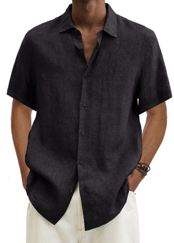 Short-sleeved linen shirts summer 2022