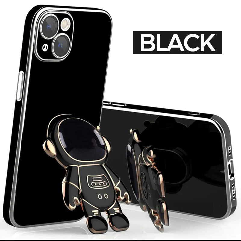 Electroplating Astronaut iPhone Case & Stand