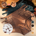 Seamless Ice Silk Lace Hollow Sexy Breathable Briefs