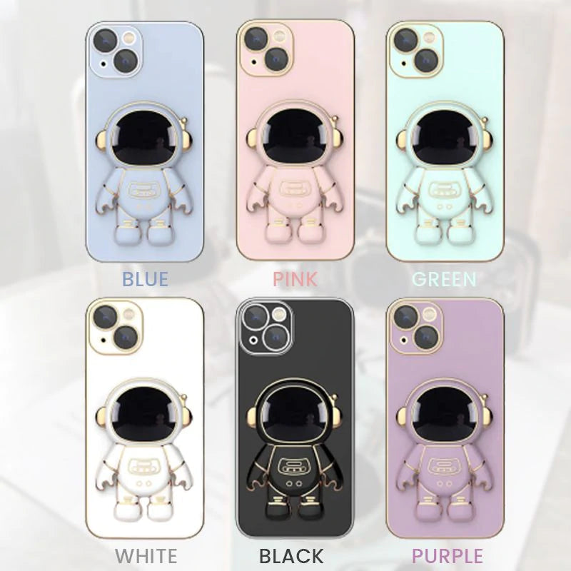 Electroplating Astronaut iPhone Case & Stand