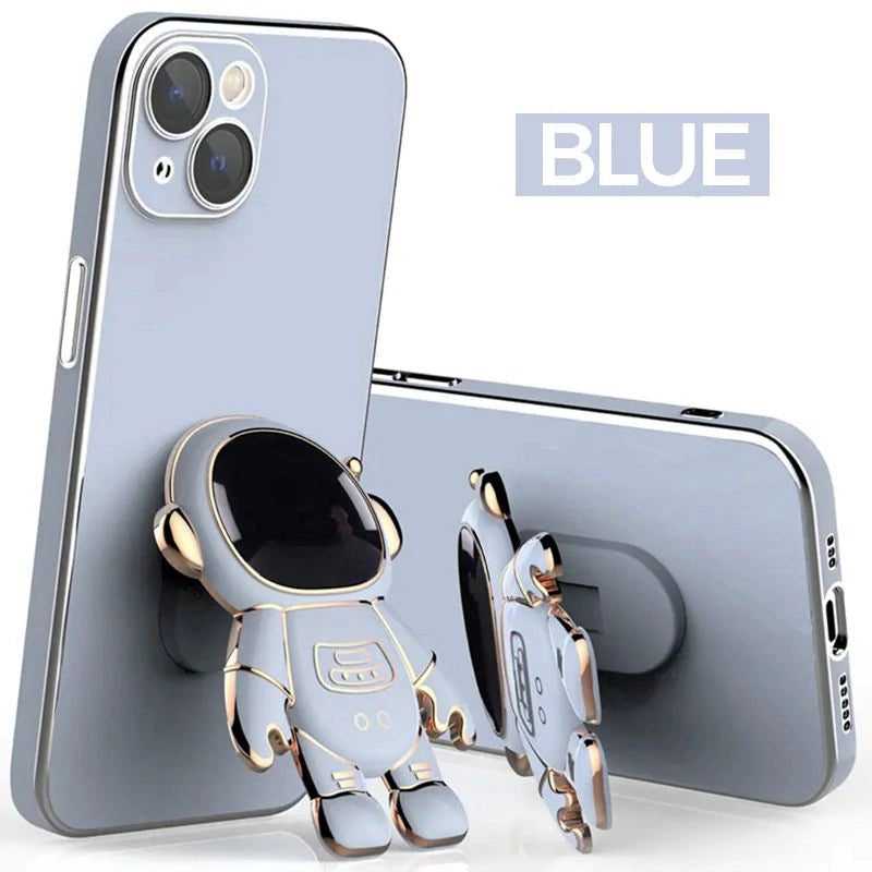 Electroplating Astronaut iPhone Case & Stand