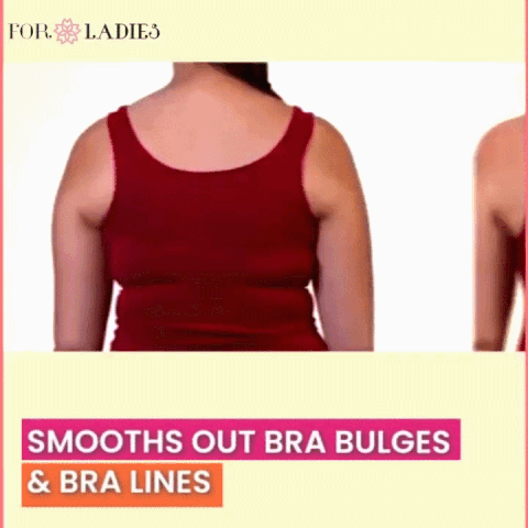 💕Subtle Striped Seamless Bra with W-Support – Comfort & Style!