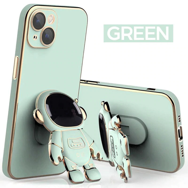 Electroplating Astronaut iPhone Case & Stand