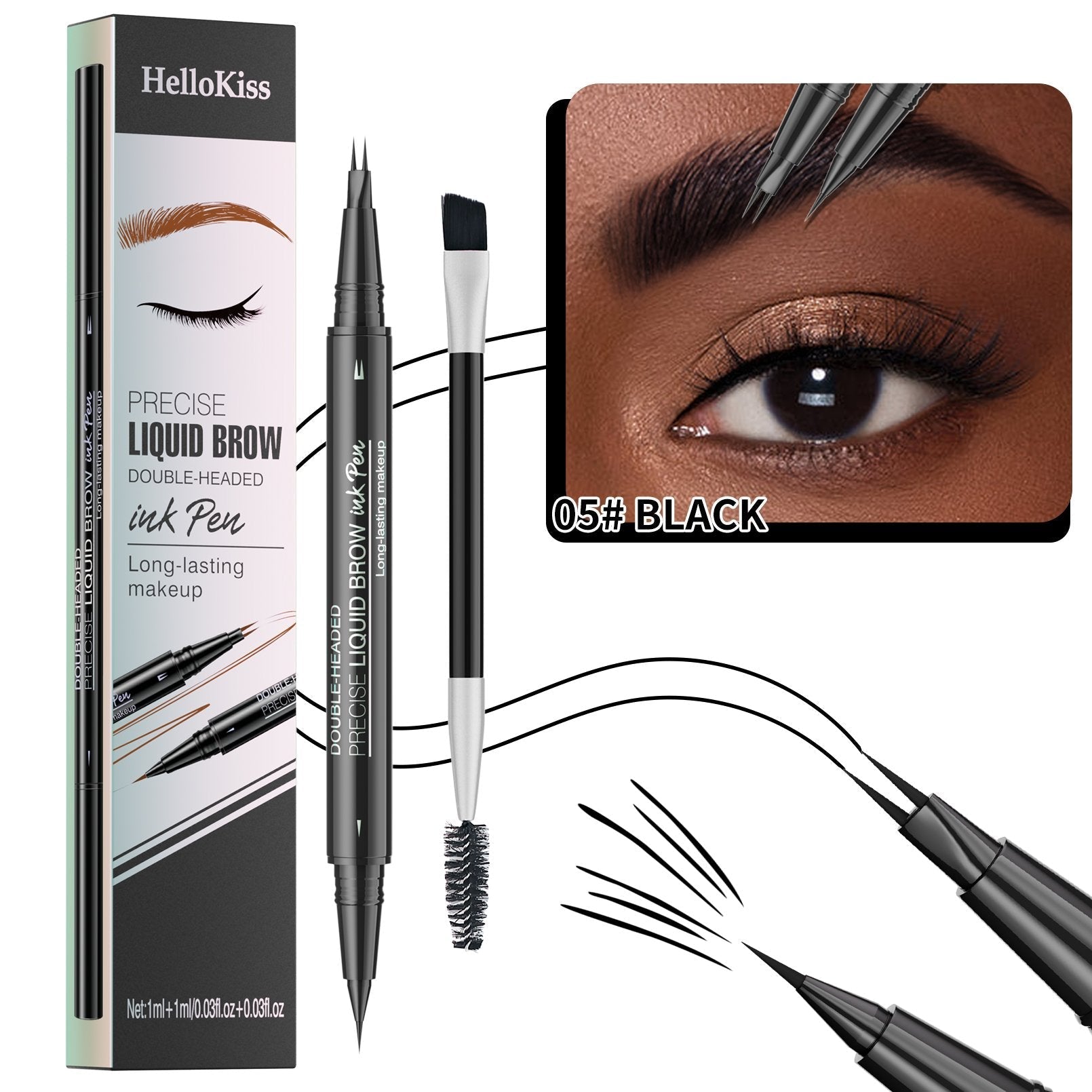 🔥HOT SALE 50% OFF🏆#1 Bestselling🏆2-in-1 Waterproof Eyebrow Pen (🔥Buy 2 Free Shipping)