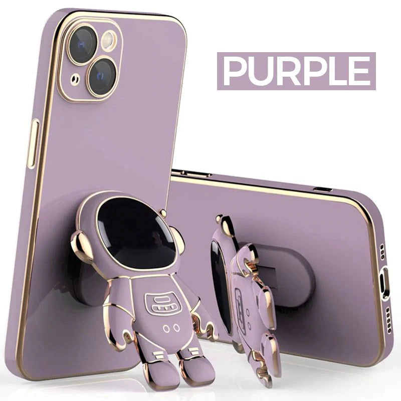 Electroplating Astronaut iPhone Case & Stand