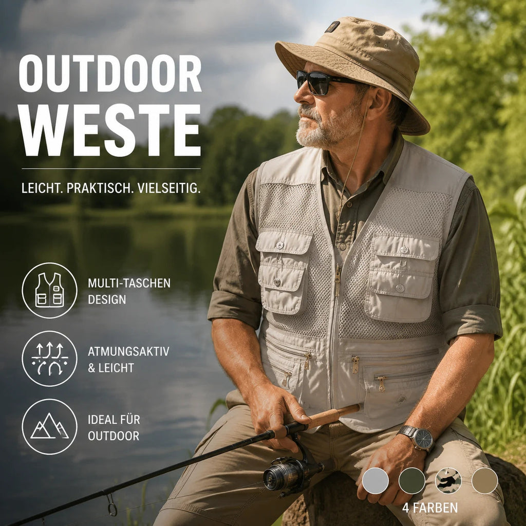 Men's Multi-Pocket Outdoor Fishing Vest