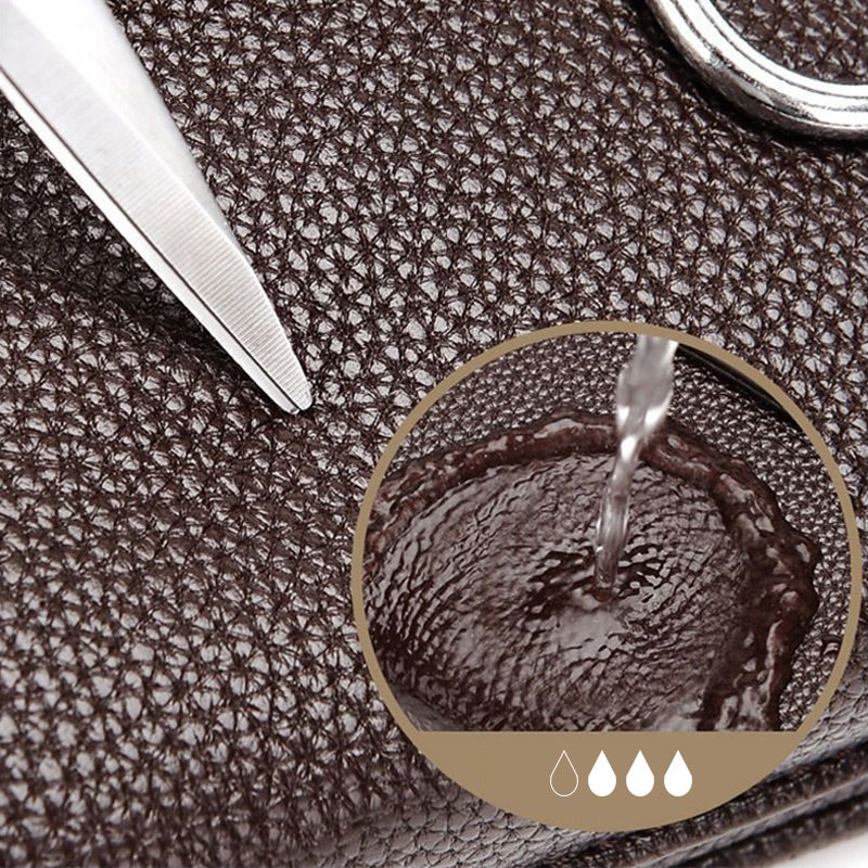 Men's Portable Business-Style Leather Waist Bag