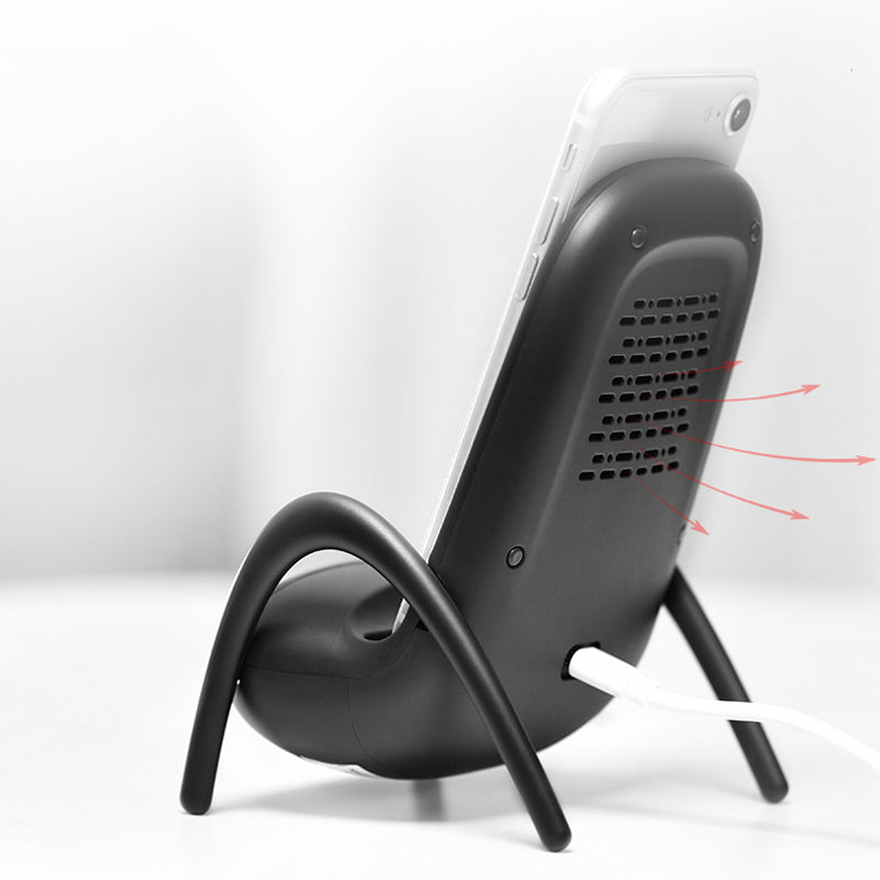 Portable Creative Mini Wireless Charger with Loudspeaker