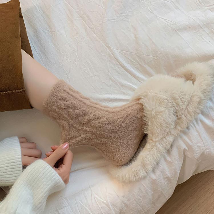 🔥Hot Sale 50% OFF🔥Soft Waxy Macaron Color Thermal Socks for Women - Great Gift