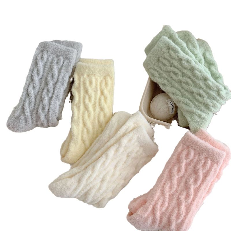 🔥Hot Sale 50% OFF🔥Soft Waxy Macaron Color Thermal Socks for Women - Great Gift