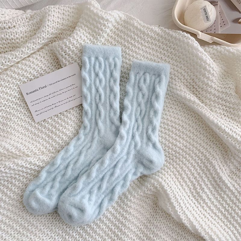 🔥Hot Sale 50% OFF🔥Soft Waxy Macaron Color Thermal Socks for Women - Great Gift