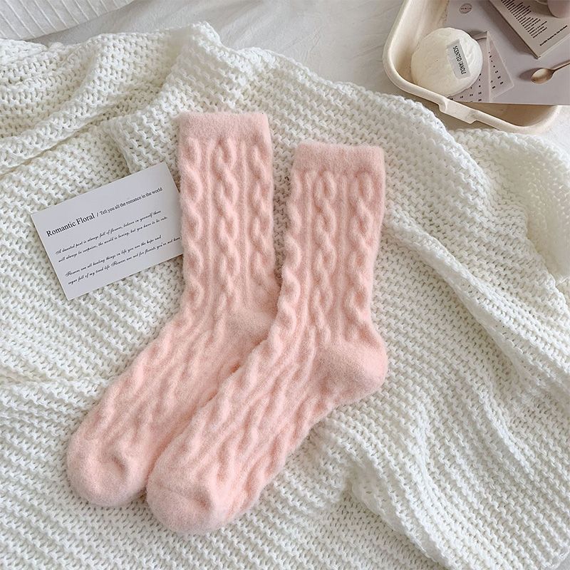 🔥Hot Sale 50% OFF🔥Soft Waxy Macaron Color Thermal Socks for Women - Great Gift