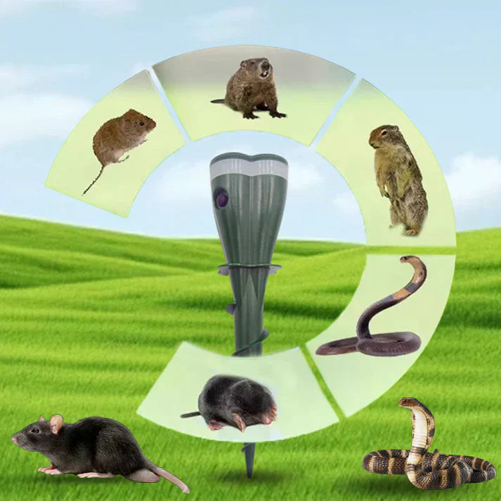 🥰🥰 Solar Animal Repellent – Non‑Toxic, Easy to Install, Waterproof 🔧