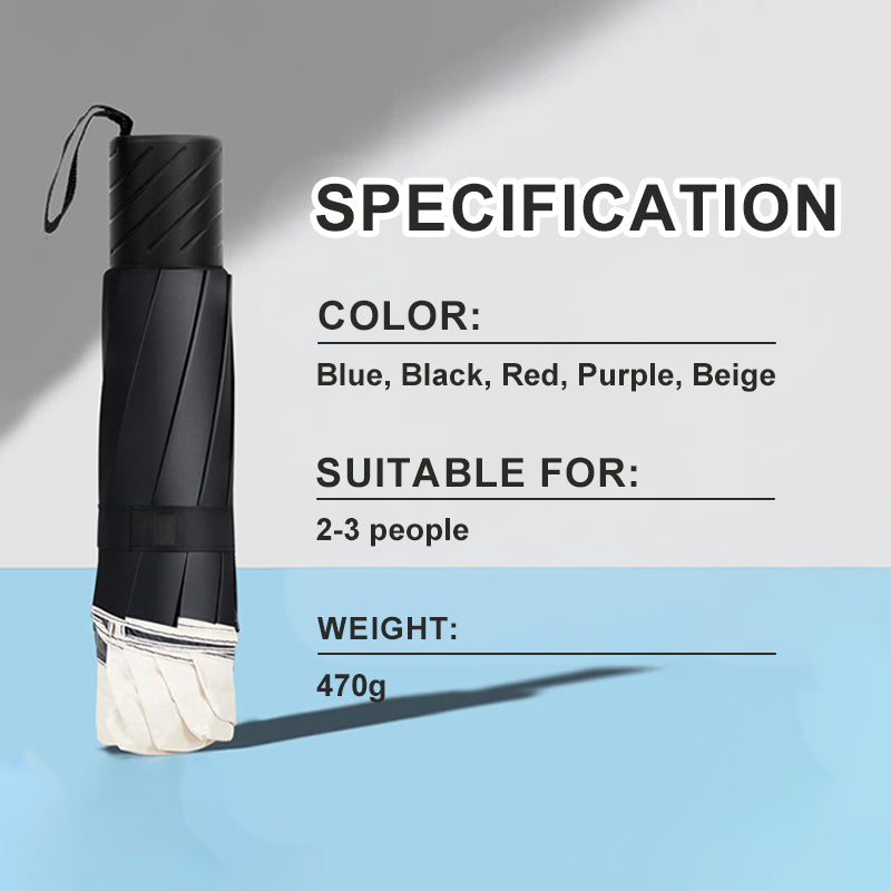 Large Windproof Folding Umbrella with 12 Ribs