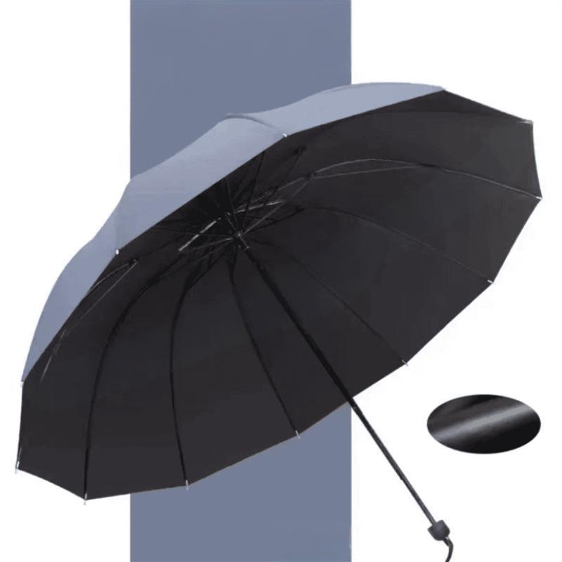 Large Windproof Folding Umbrella with 12 Ribs