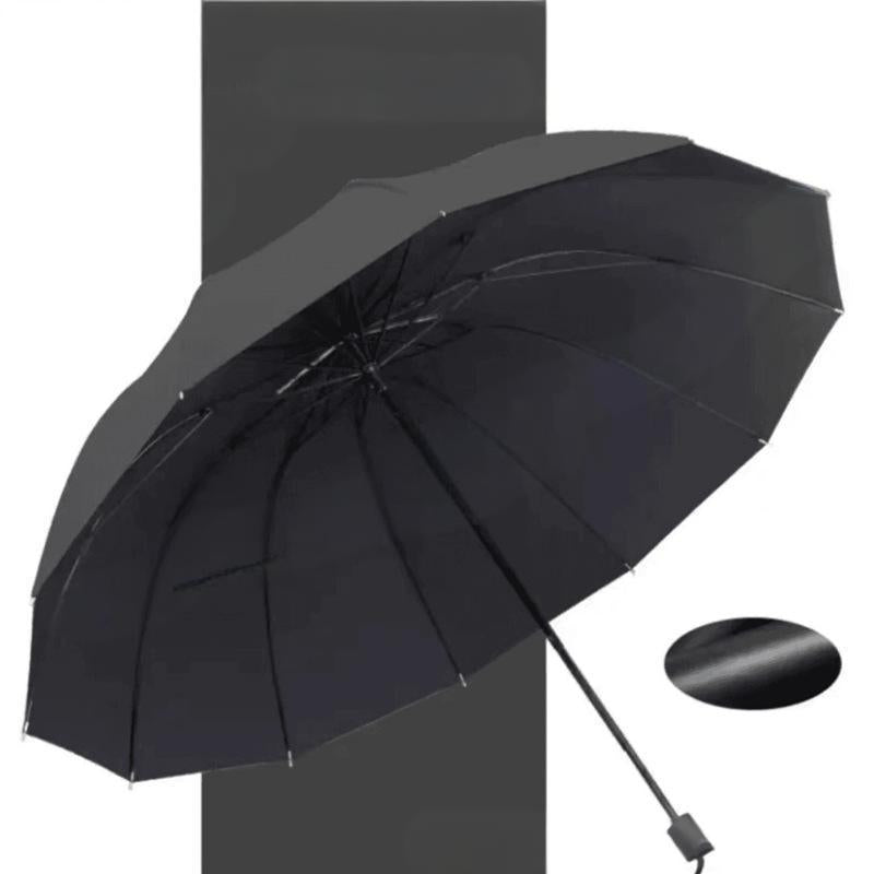 Large Windproof Folding Umbrella with 12 Ribs