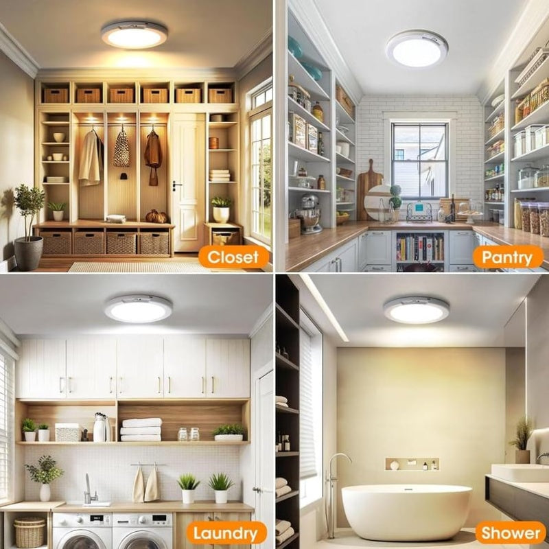 💥Big Sale-50% Off💡Rechargeable Motion Sensor Ceiling Light with Remote - Magnetic Wireless Ceiling Light Battery Powered🛋️