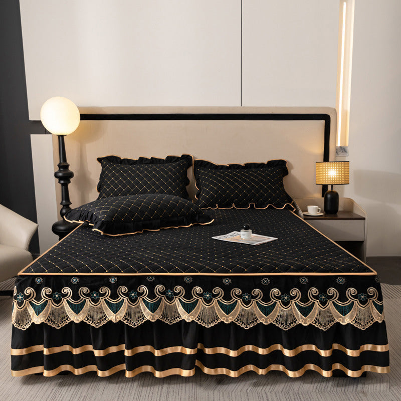 ⏳Limited-time 49% off⏰Ruffled Bed Sheet Skirt / Pillowcases🛏️