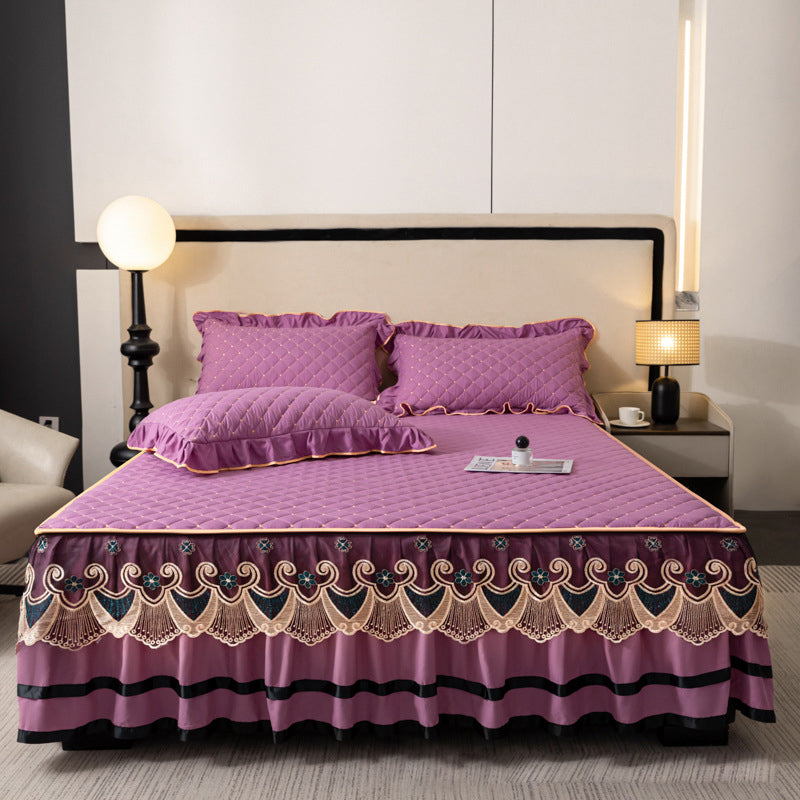 ⏳Limited-time 49% off⏰Ruffled Bed Sheet Skirt / Pillowcases🛏️
