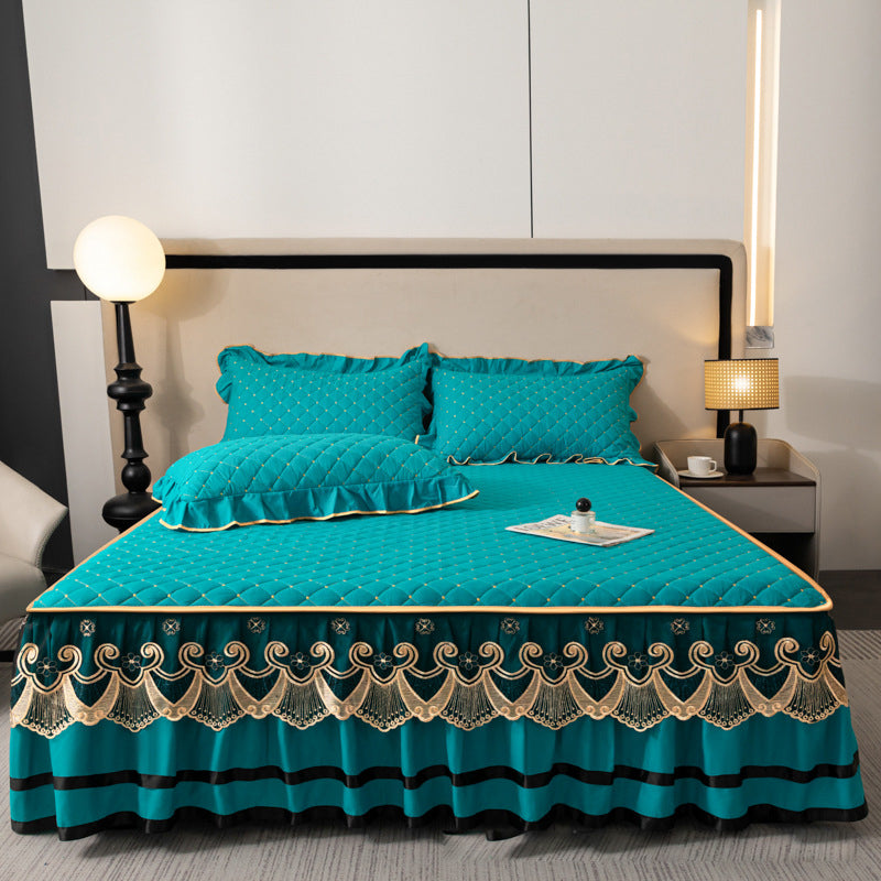 ⏳Limited-time 49% off⏰Ruffled Bed Sheet Skirt / Pillowcases🛏️