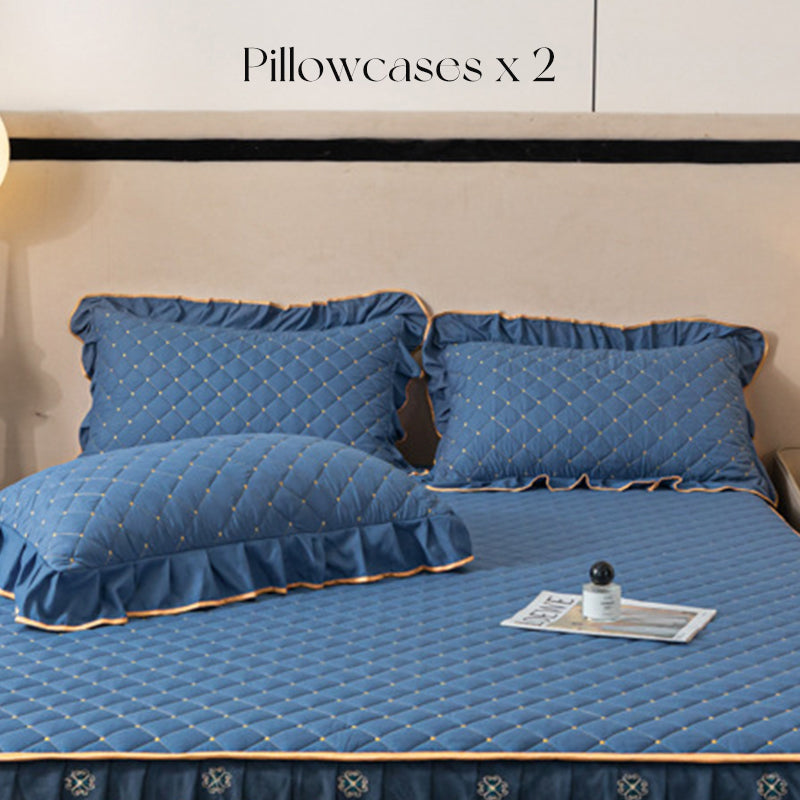 ⏳Limited-time 49% off⏰Ruffled Bed Sheet Skirt / Pillowcases🛏️