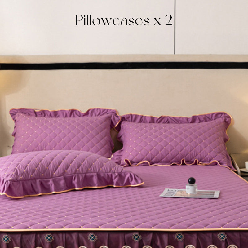 ⏳Limited-time 49% off⏰Ruffled Bed Sheet Skirt / Pillowcases🛏️