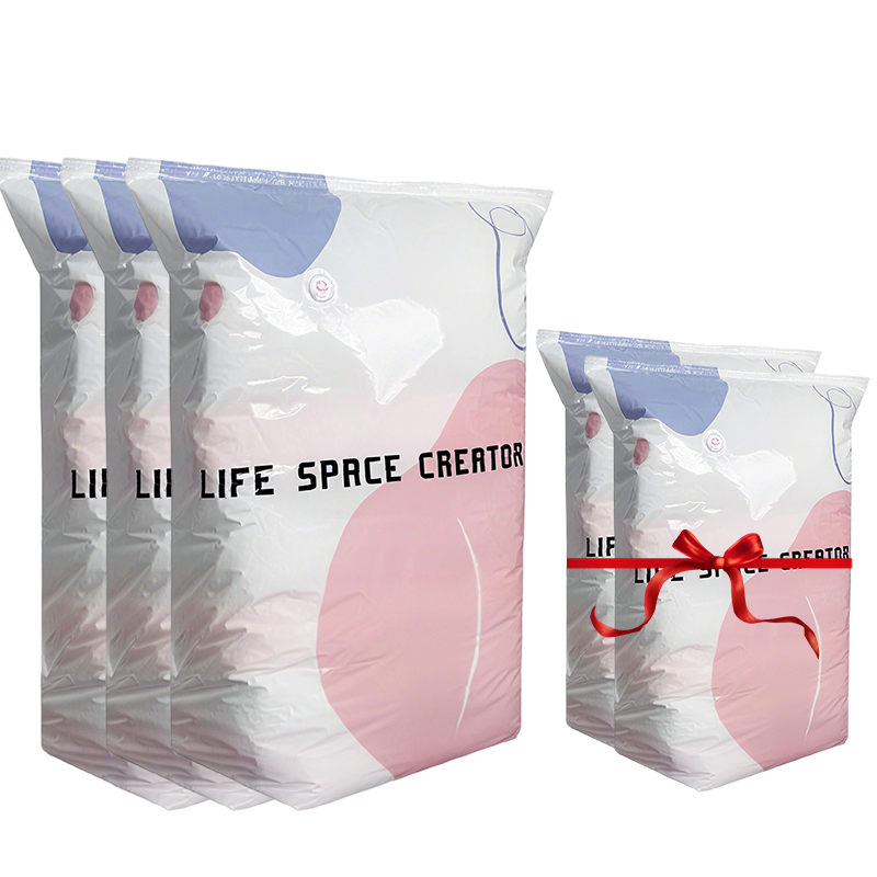 🥳LAST DAY BUY 2 GET 1 FREE!!💞🧳No‑Pump Vacuum Storage Bags – Press & seal, no pump needed. Saves 80% space, keeps clothes dry & dust‑free. Perfect for bulky bedding & off‑season gear. 🛏️🗄️