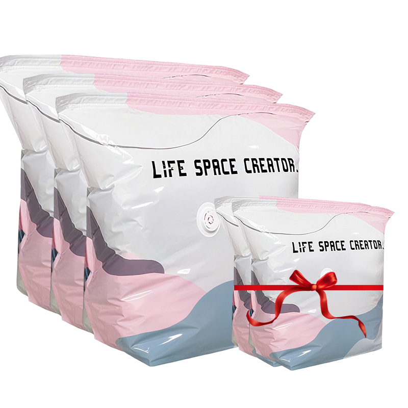 🥳LAST DAY BUY 2 GET 1 FREE!!💞🧳No‑Pump Vacuum Storage Bags – Press & seal, no pump needed. Saves 80% space, keeps clothes dry & dust‑free. Perfect for bulky bedding & off‑season gear. 🛏️🗄️