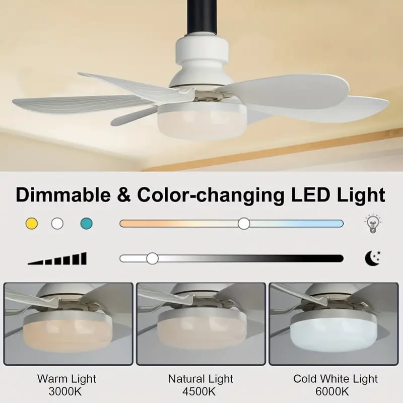 🔥sale 50%OFF-🎁2-IN-1 PORTABLE CEILING FAN & LIGHT with Remote Control