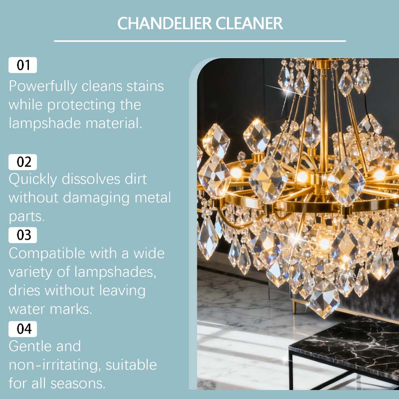 🥳2026 HOT SALE🥳💞50K+ SOLD!✨💦 Chandelier Cleaning Spray – Removes dust & stains from crystal/metal. No scrubbing, no residue. Protect your chandelier’s shine. A delicate job made easy! 💎🛡️