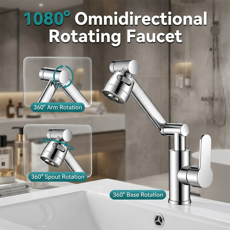 ⏳🚰 360° Rotating Mechanical Arm Faucet – Flexible, Modern & Easy to Use ✨
