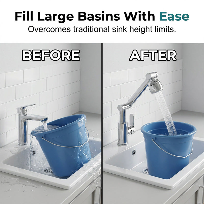 ⏳🚰 360° Rotating Mechanical Arm Faucet – Flexible, Modern & Easy to Use ✨