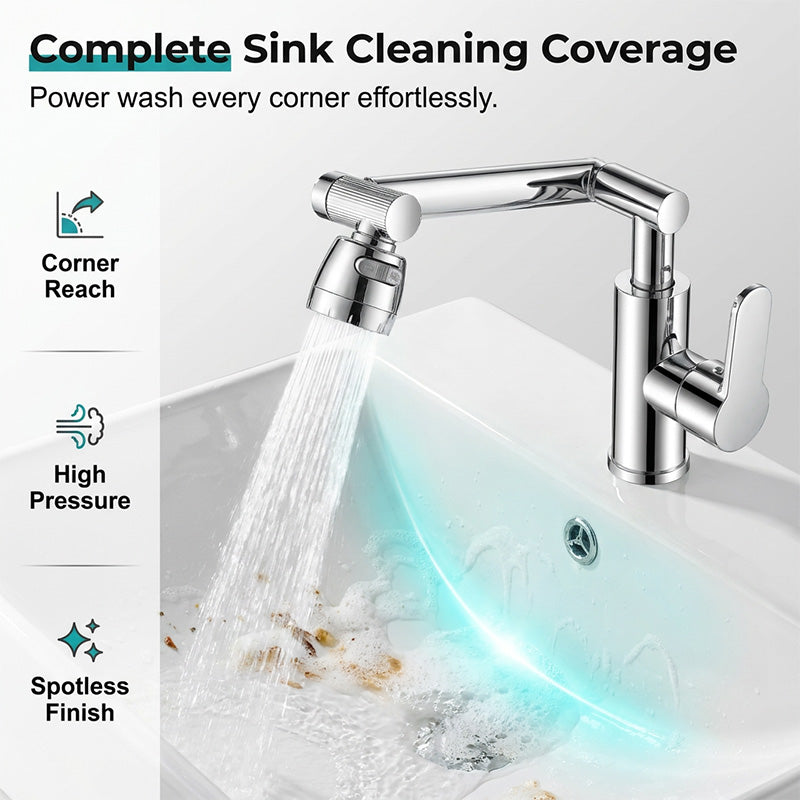⏳🚰 360° Rotating Mechanical Arm Faucet – Flexible, Modern & Easy to Use ✨