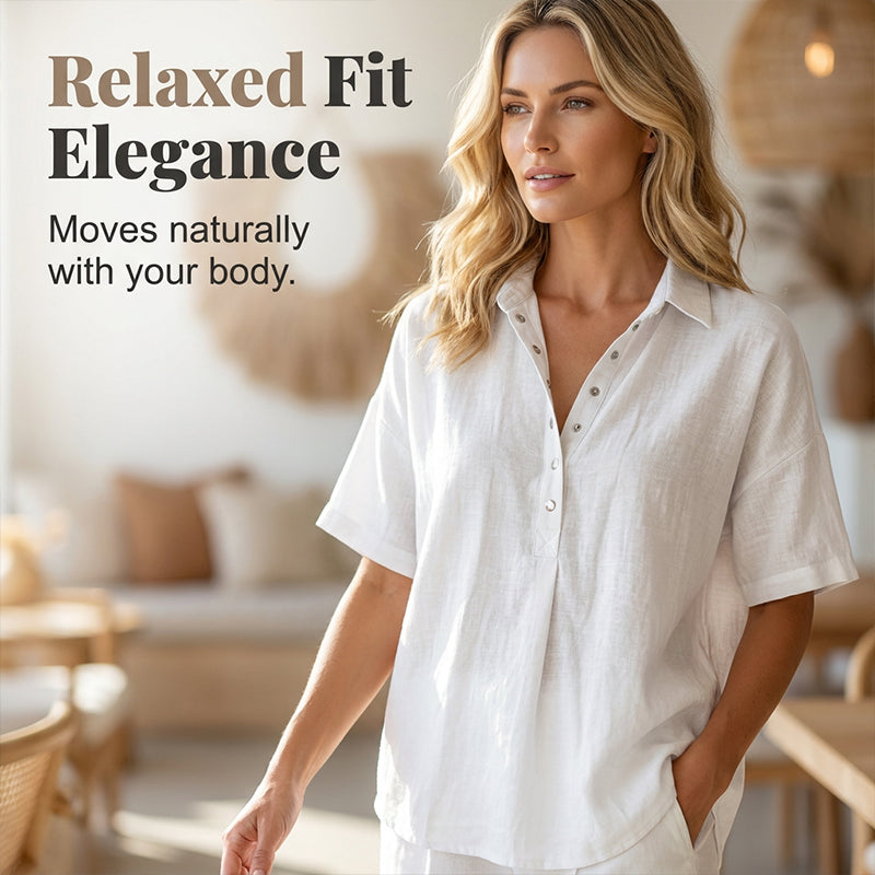 🔥Limited-time offer-Women's Casual Short Sleeve V-Neck Shirt