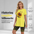 Women's Casual Printed Tunic Top & Shorts Set
