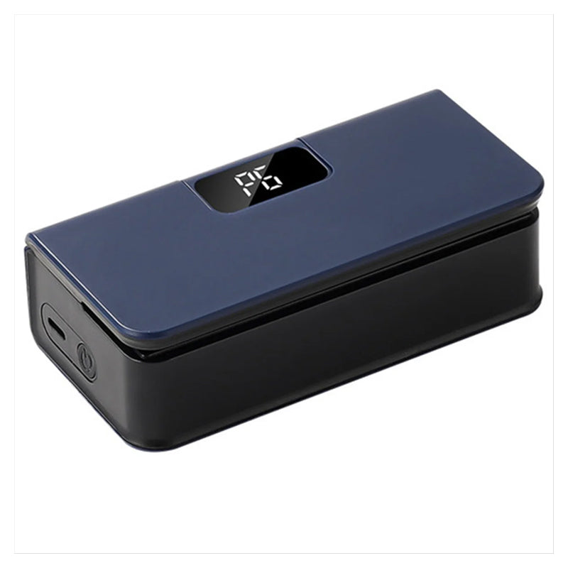 Rechargeable magnetic bag sealer with cutter