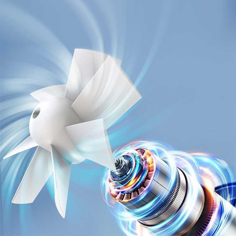 Outdoor High-Speed Waist-Mounted Portable Fan with Flashlight